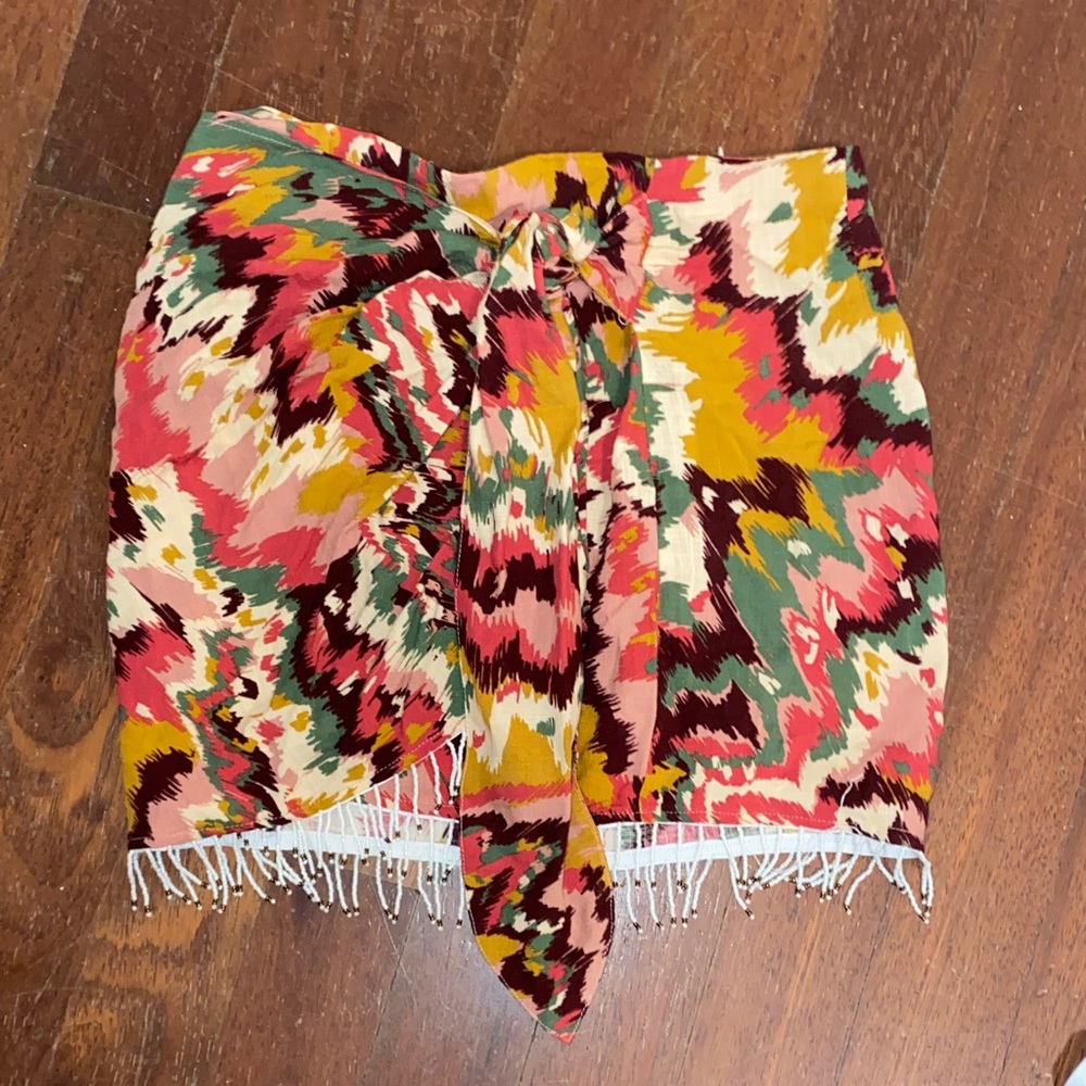 Colorful Patterned Fringe Skirt or Top